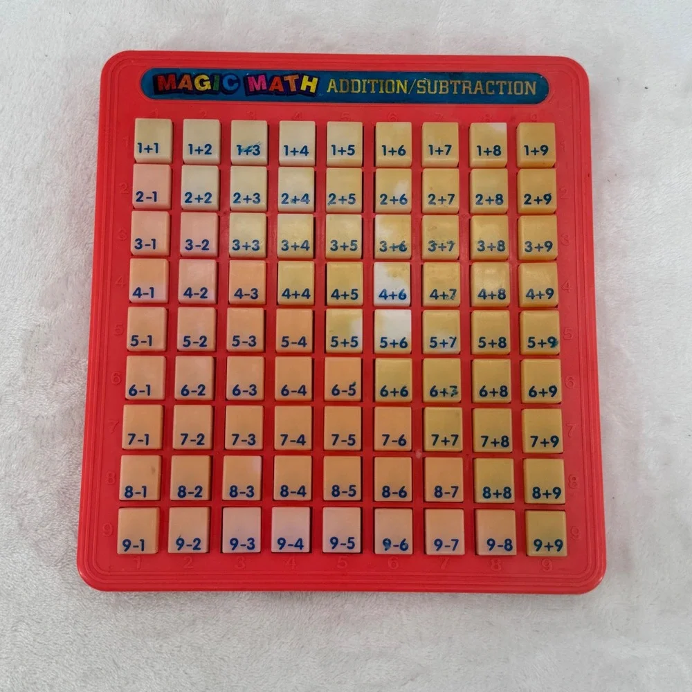 Vintage Lanard Magic Math Addition Subtraction Push Button Learning Toy 1993 Y2K